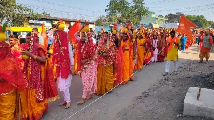 सरनाटोली से निकला भव्य कलश यात्रा,शुरू हुआ तीन दिवसीय महाशिवरात्रि महोत्सव